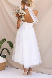 Sukienka maxi z tiulu z detalami w stylu fairy vibes