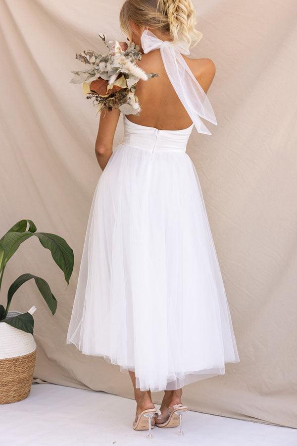 Sukienka maxi z tiulu z detalami w stylu fairy vibes