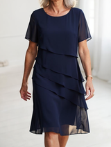 Juliette – Sukienka elegancka, zwiewna z falbanami