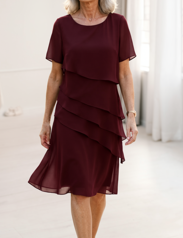 Juliette – Sukienka elegancka, zwiewna z falbanami