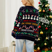 Sweter bożonarodzeniowy w luźnym kroju