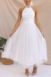 Sukienka maxi z tiulu z detalami w stylu fairy vibes