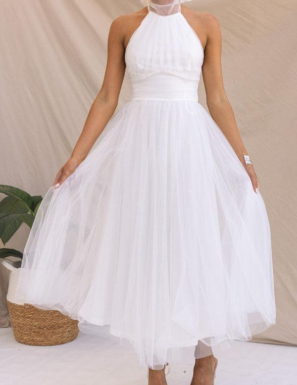 Sukienka maxi z tiulu z detalami w stylu fairy vibes