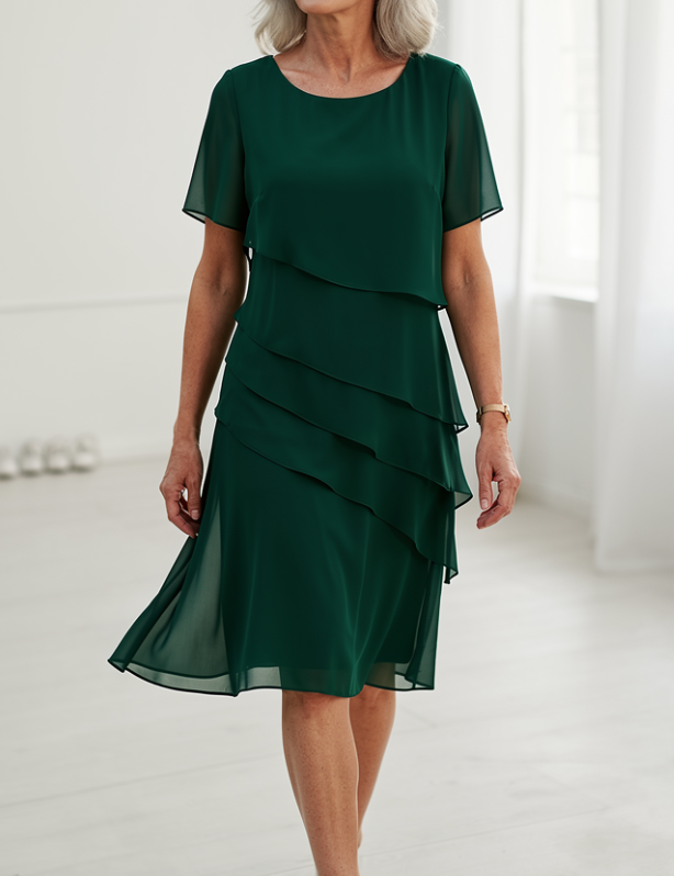 Juliette – Sukienka elegancka, zwiewna z falbanami