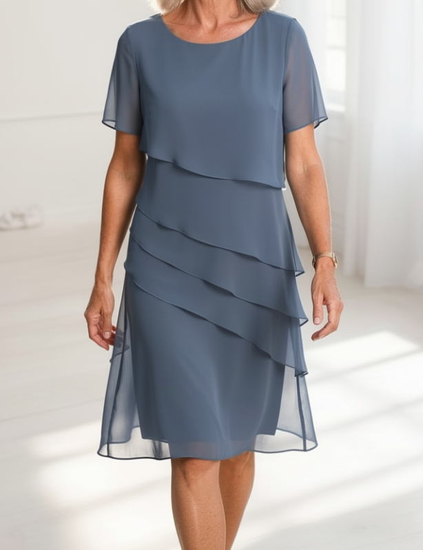 Juliette – Sukienka elegancka, zwiewna z falbanami