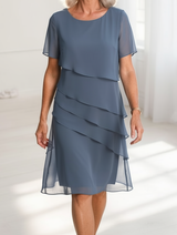 Juliette – Sukienka elegancka, zwiewna z falbanami