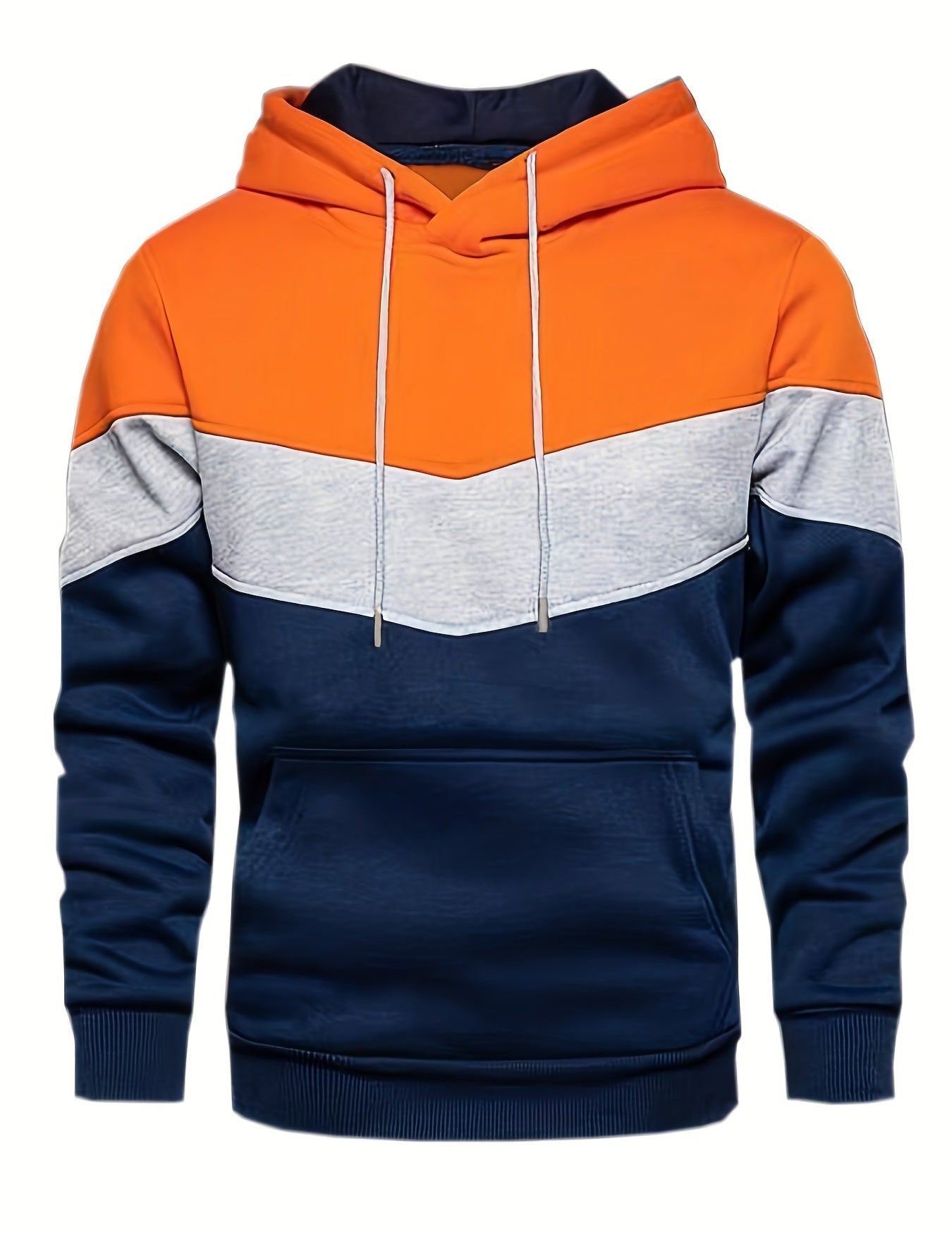 Męska Bluza Kolorowa Streetwear z Kieszenią Kangurzą