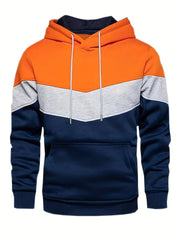 Męska Bluza Kolorowa Streetwear z Kieszenią Kangurzą