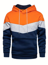 Męska Bluza Kolorowa Streetwear z Kieszenią Kangurzą