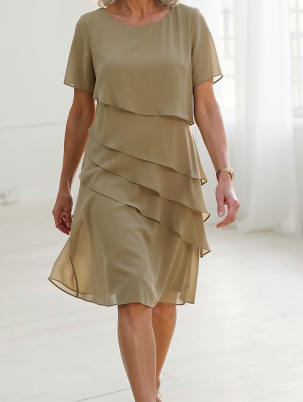 Juliette – Sukienka elegancka, zwiewna z falbanami