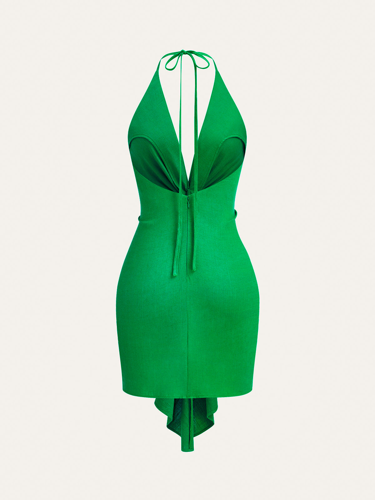 Sukienka z Halter Neck z Węzłem