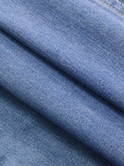 Sukienka koszulowa z denimu z paskiem, bez rękawów
