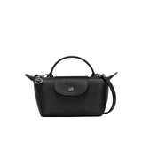 Mini Skórzana Torba Longchamp - Czarna