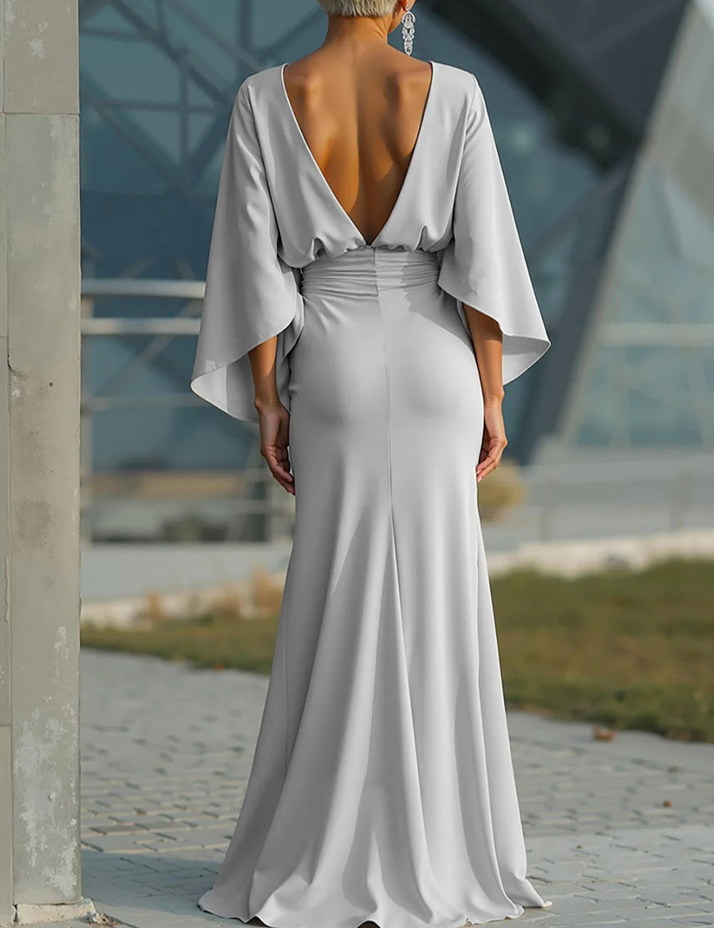 SilverMermaidBoatNeckLongMotheroftheBrideDresswithPockets.jpg