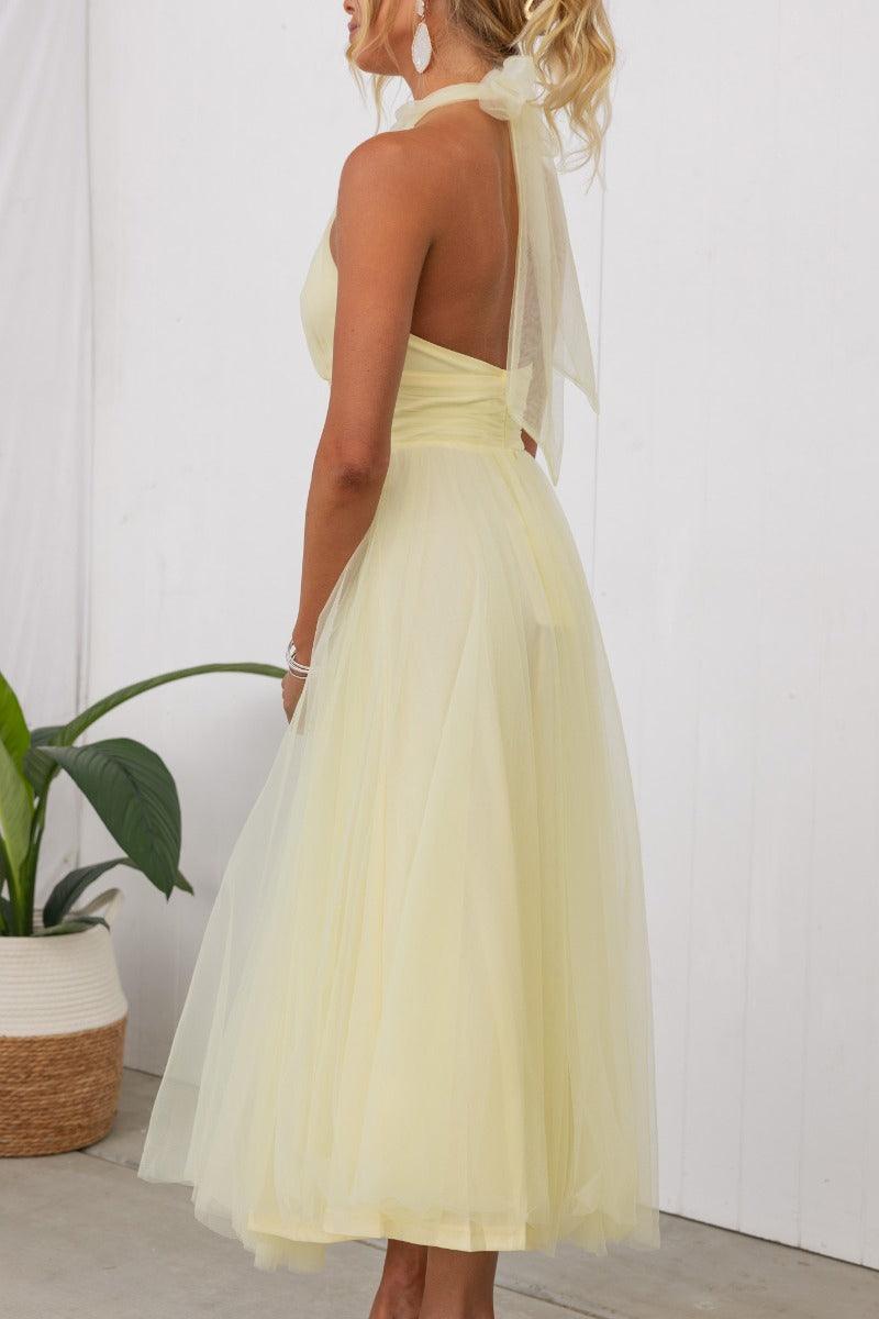 Sukienka maxi z tiulu z detalami w stylu fairy vibes