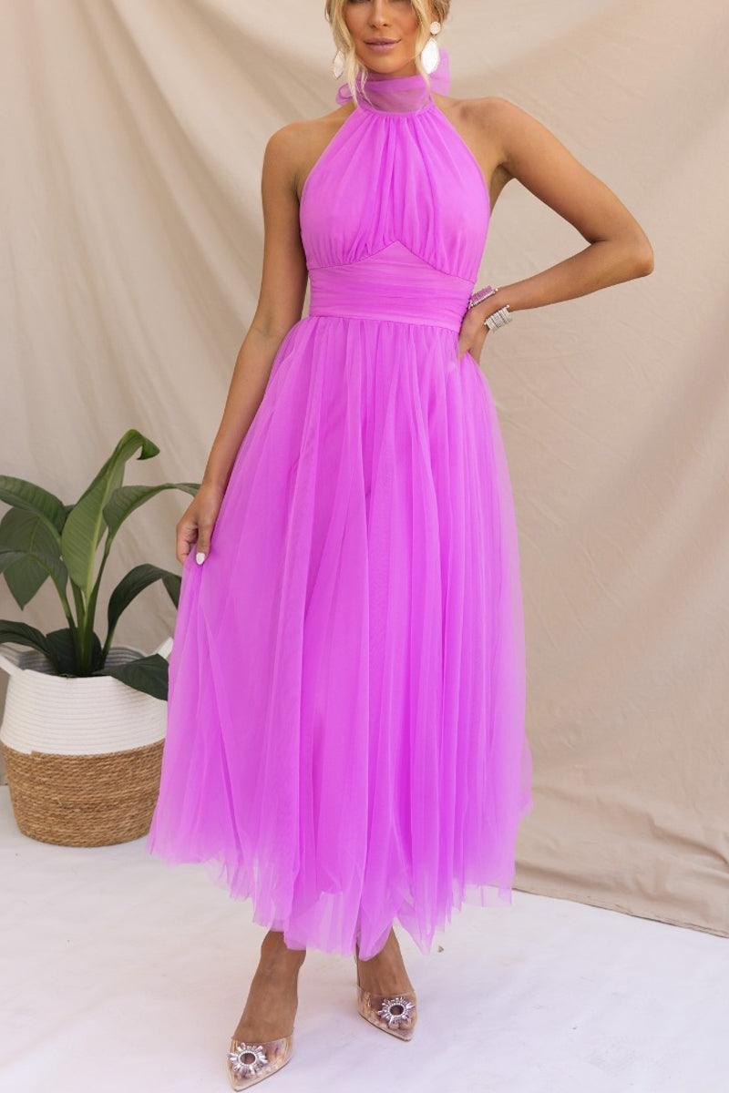 Sukienka maxi z tiulu z detalami w stylu fairy vibes