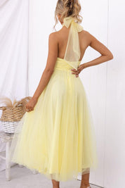 Sukienka maxi z tiulu z detalami w stylu fairy vibes