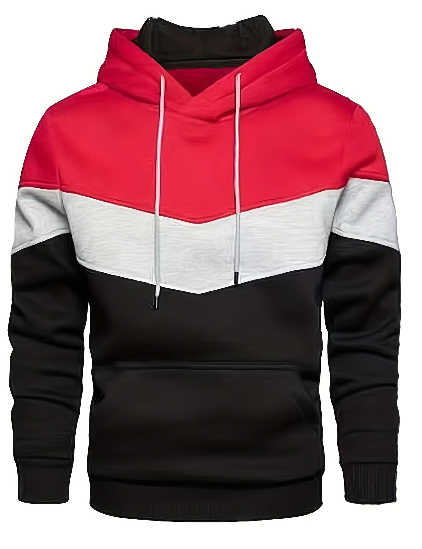 Męska Bluza Kolorowa Streetwear z Kieszenią Kangurzą