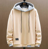 Męski Sportowy Dwukolorowy Oversized Hoodie