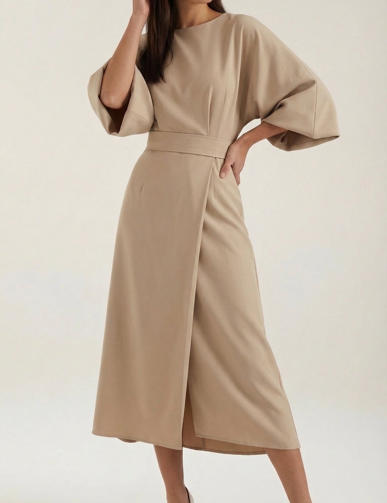 rosa-mae-de-ana-maxikleid-mit-taillenguertel-midikleider-beige-2118907.jpg