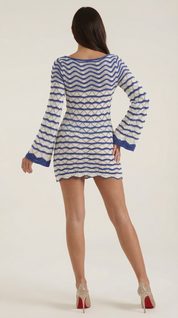 Sukienka mini Corinne w stylu szydełkowym