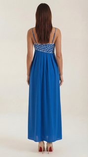 Sukienka maxi Deborah z motywem ryby