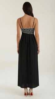 Sukienka maxi Deborah z motywem ryby