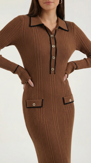 Sukienka maxi Josephine z dzianiny bodycon