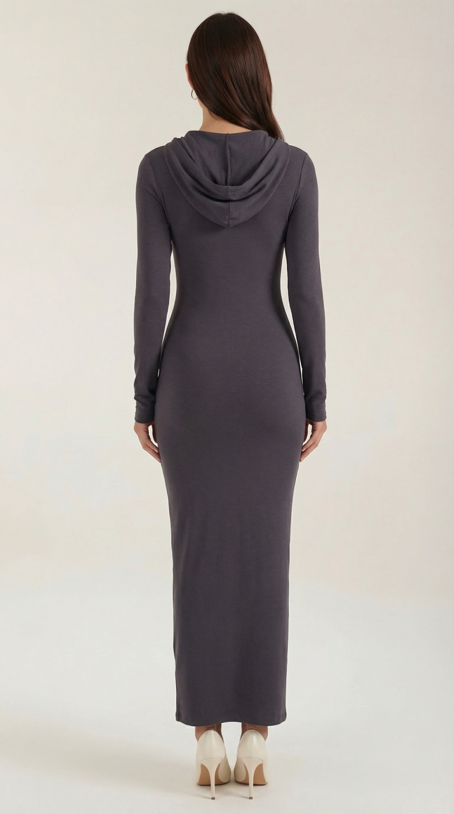 Marilyn Maxi-Jerseykleid mit Kapuze