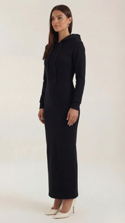 Marilyn Maxi-Jerseykleid mit Kapuze