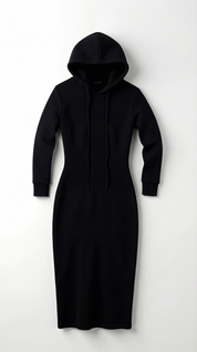 Marilyn Maxi-Jerseykleid mit Kapuze