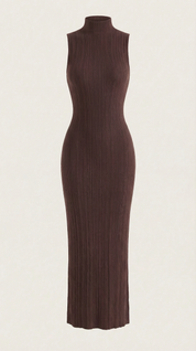 Sukienka maxi Sonia Bodycon z wysokim kołnierzem