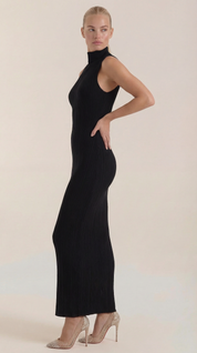 Sukienka maxi Sonia Bodycon z wysokim kołnierzem