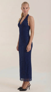 Roxanne Spitzen-Halter-Maxikleid